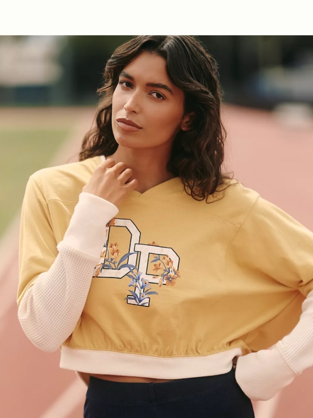 Daily Practice Coin Toss Crop Top Large NWT